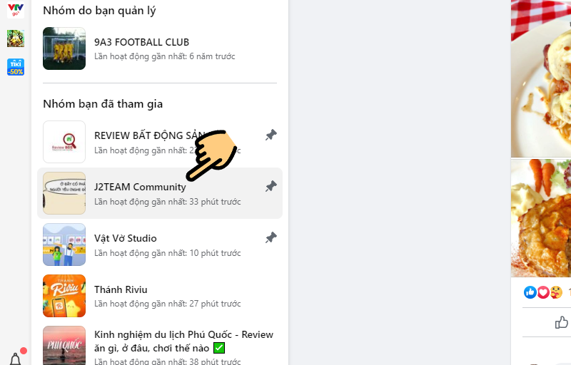 Chọn nh&oacute;m muốn t&igrave;m b&agrave;i viết