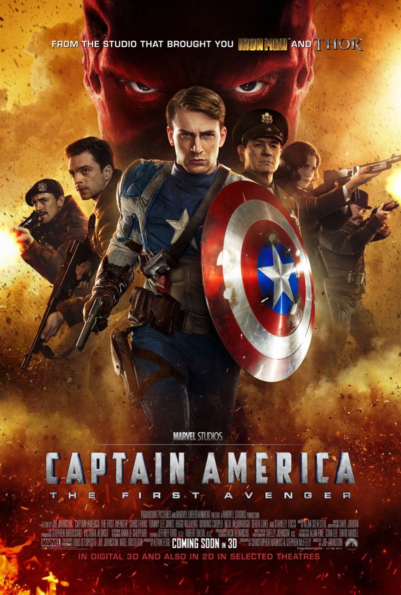 Poster phim Captain America: Kẻ báo thù đầu tiên