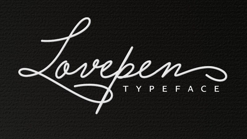 Font Lovepen Typeface