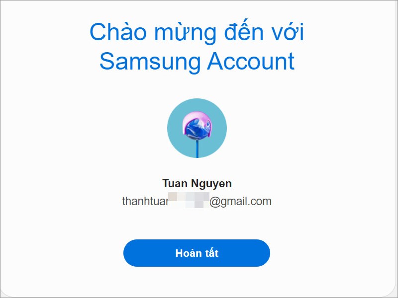 Thao tác thành công