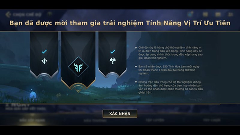 Cách chọn vị trí ưu tiên