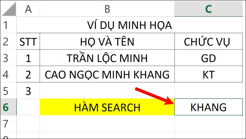 Nhấn&nbsp;Enter&nbsp;để hiển thị kết quả.
