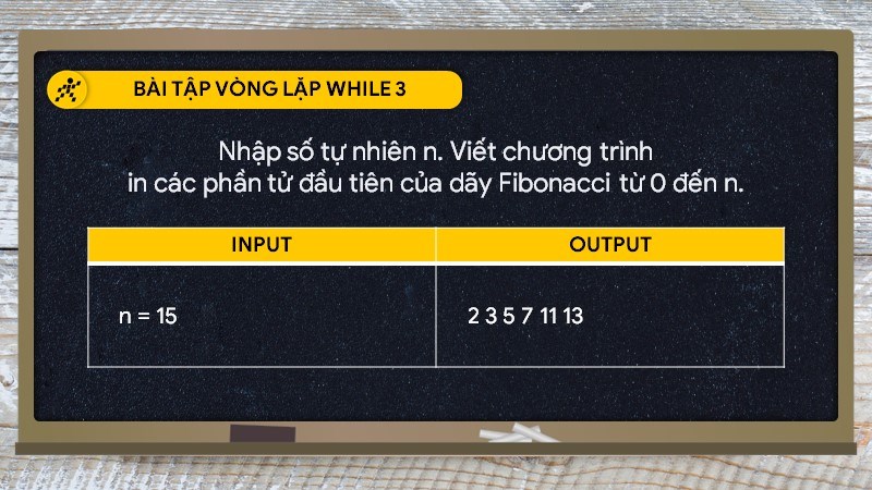 Bài tập vòng lặp while 3