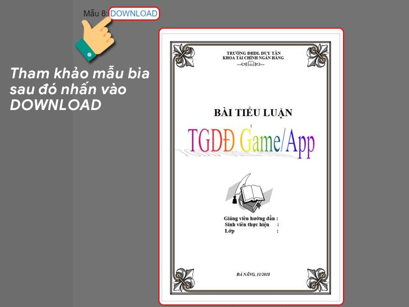 Tổng hợp 100 mẫu bìa Word đẹp làm giáo án, báo cáo, ...mới nhất