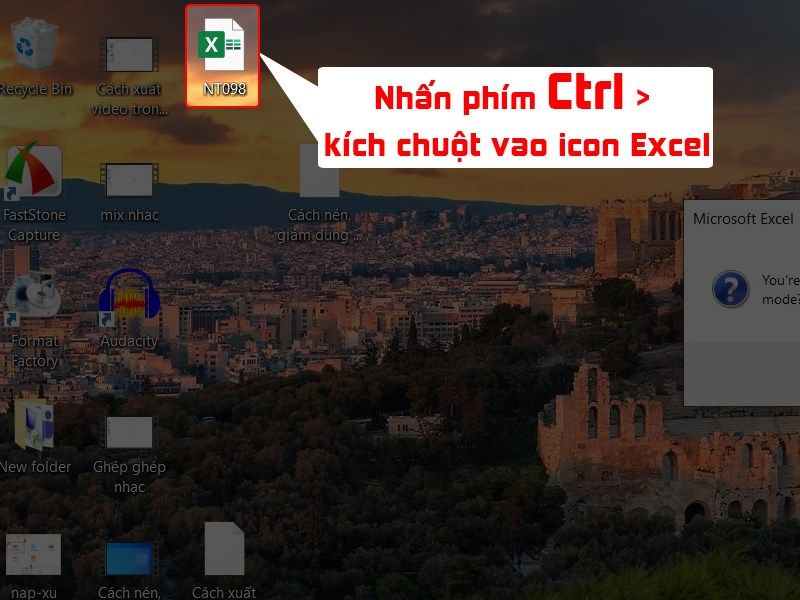 Chọn file excel