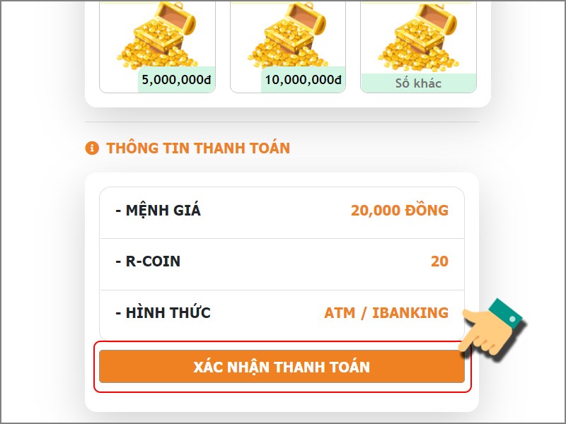 X&aacute;c nhận thanh to&aacute;n