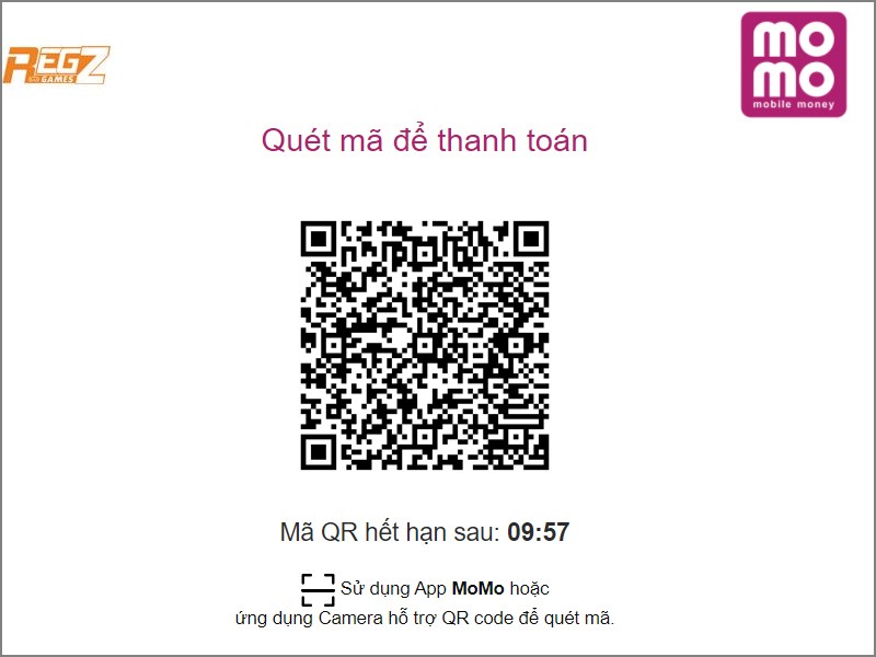 Mở ứng dụng Momo để thanh to&aacute;n