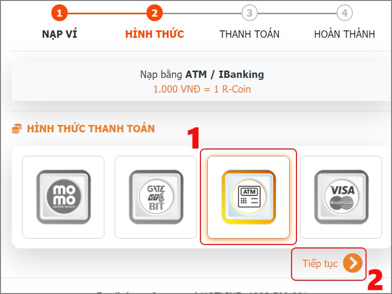 Thanh to&aacute;n bằng thẻ ATM