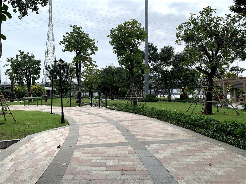 Bên trong công viên Landmark 81