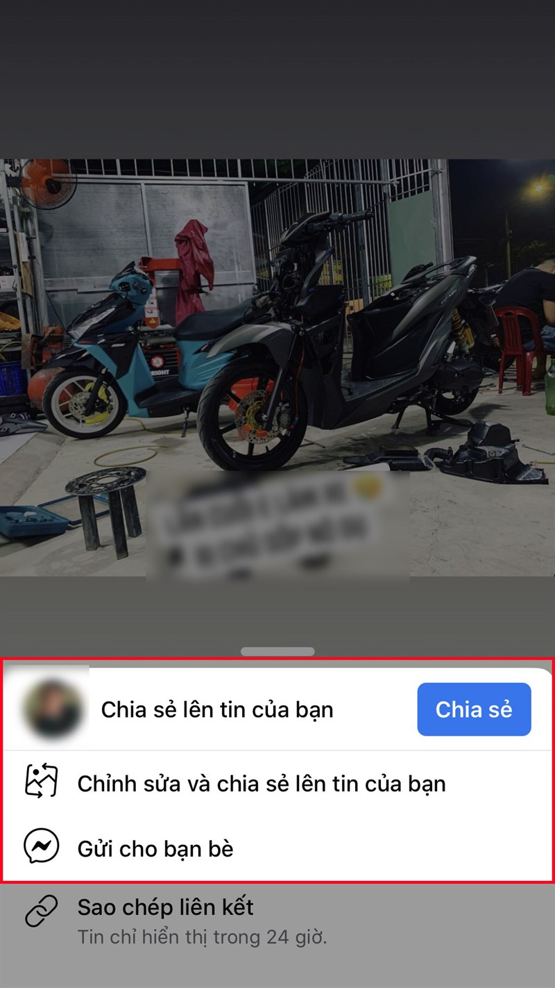 Chọn h&igrave;nh thức chia sẻ tin