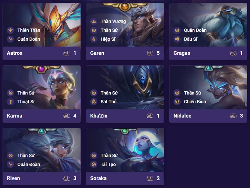 Đội hình Thần Sứ