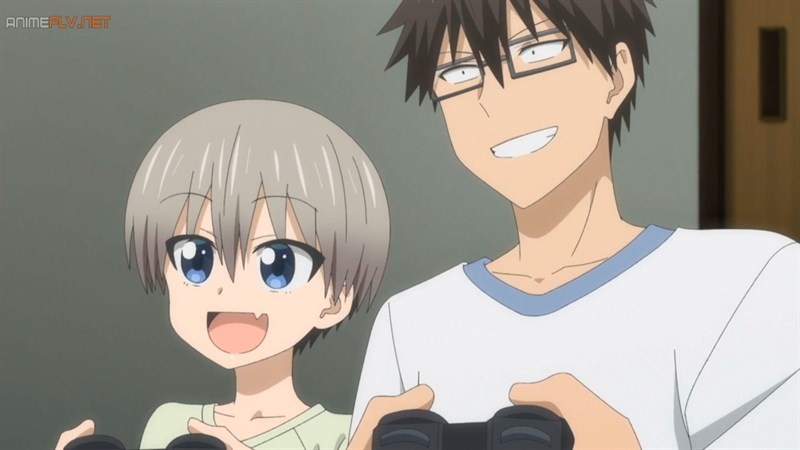 Sakurai Shinichi (bên phải) và Uzaki Hana (bên trái)