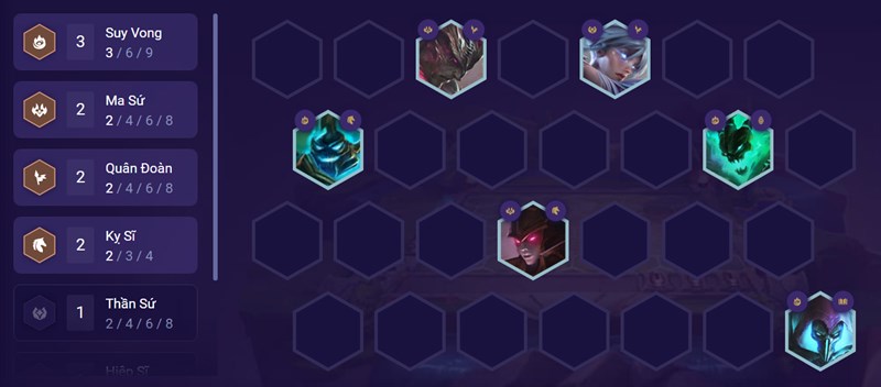 Đội hình giữa trận