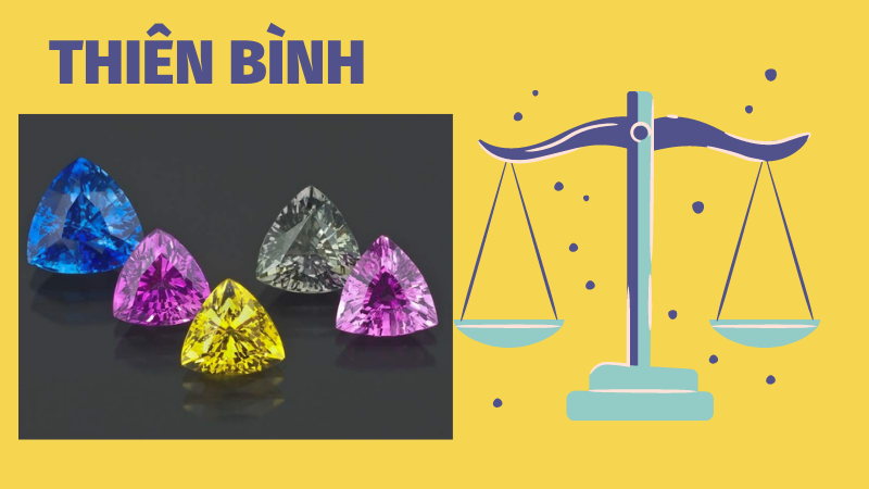 Các loại đá mang hình tam giác mang lại may mắn cho Thiên Bình