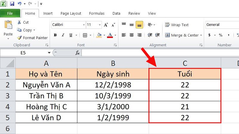 9 cách tính tuổi trong Excel nhanh chóng, đơn giản, chính xác có ví dụ