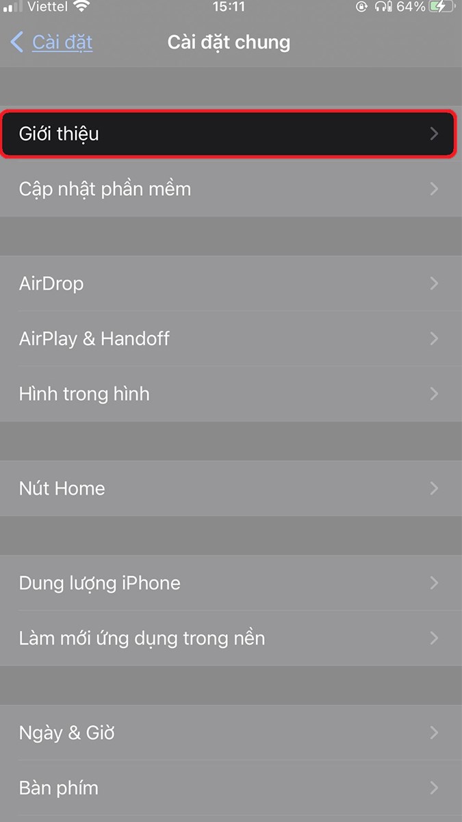 Chọn Giới thiệu