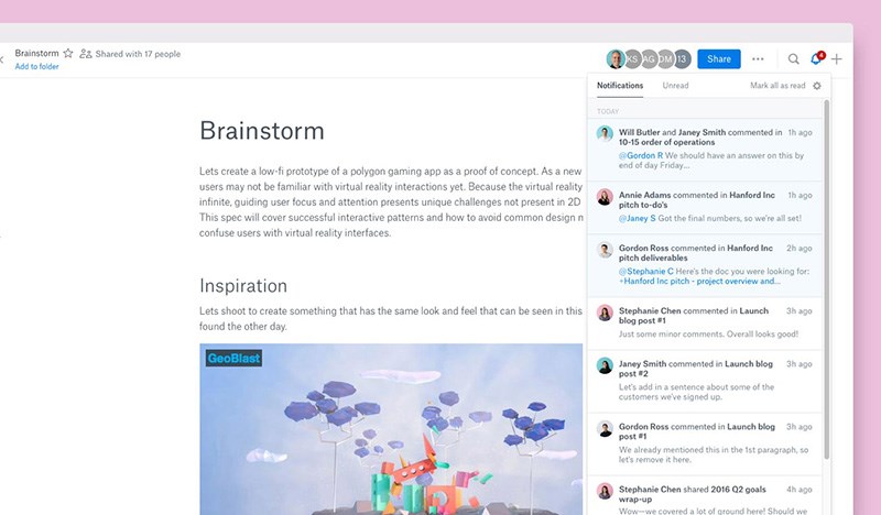 DropBox Paper