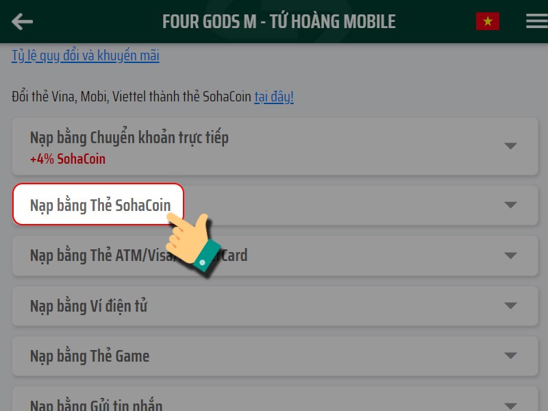 Chọn phương thức thanh toán Chọn phương thức thanh toán