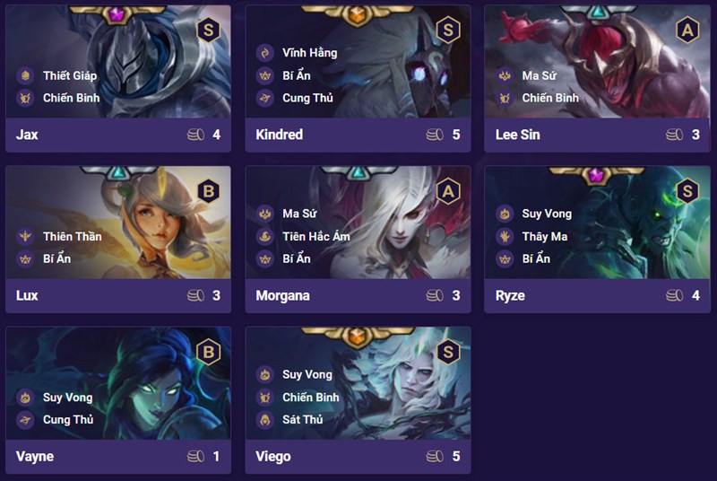 Đội hình Suy Vong Bí Ẩn DTCL Mùa 5