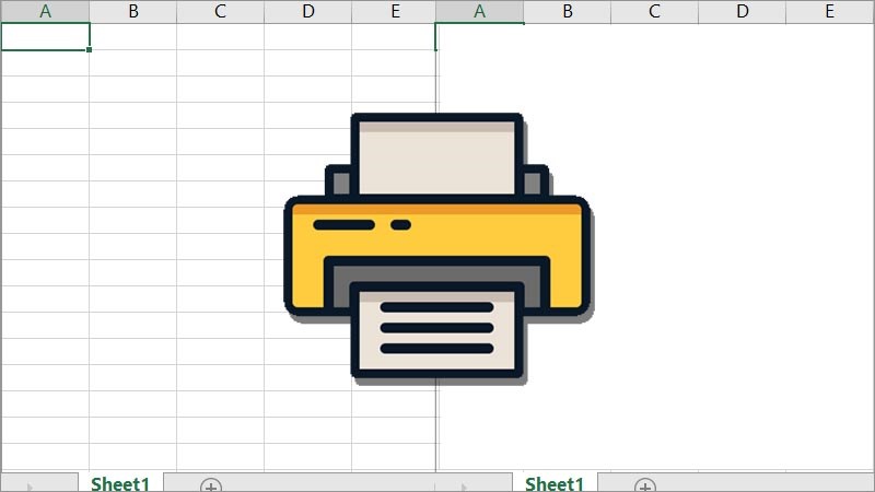C&aacute;ch khắc phục lỗi khi in bị mất khung trong excel