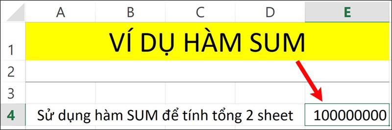 Khắc phục lỗi hàm SUM hiển thị #####
