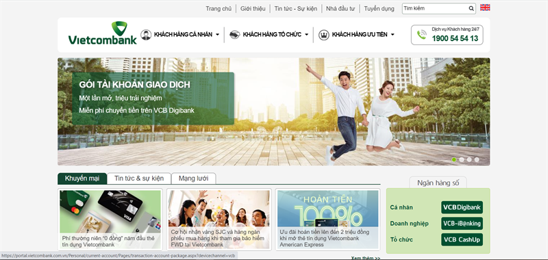 Trang chủ Vietcombank