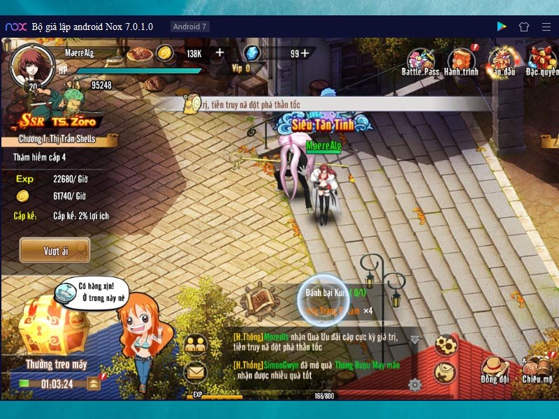 Giao diện game Thời Đại Hải Tặc tr&ecirc;n m&aacute;y t&iacute;nh, PC