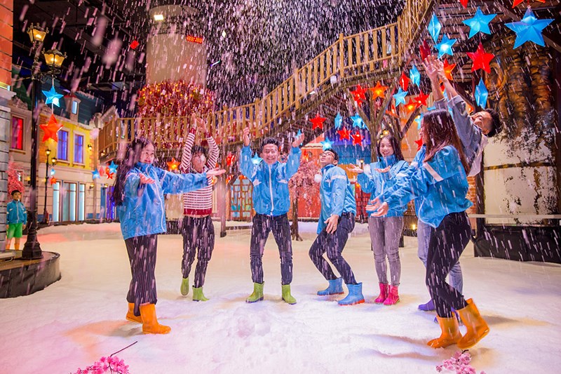 Vui đùa cùng tuyết tại Snow Town