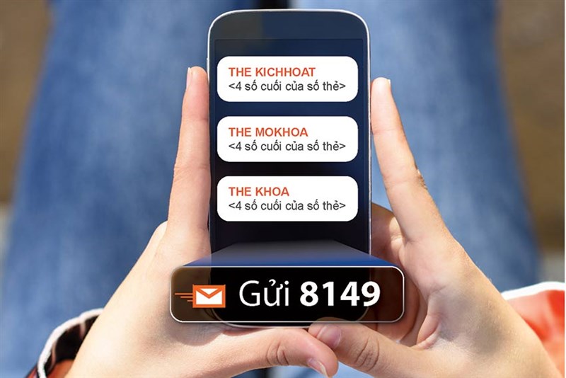 Kích hoạt mở khóa thẻ bằng SMS Sacombank