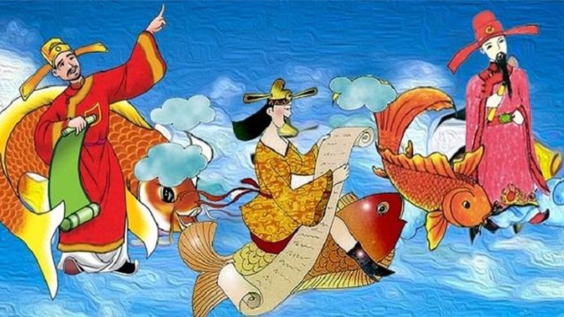 23/12 âm lịch hàng nằm là ngay Tiễn Táo Quân về trời.