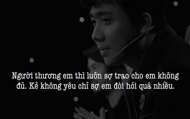 Những câu nói hay của Trấn Thành về tình yêu