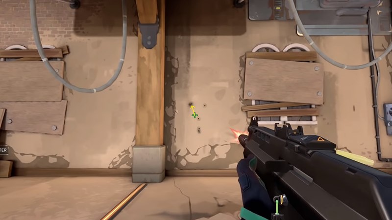 C&aacute;ch để thấy đường đạn r&otilde; nhất l&agrave; bắn v&agrave;o tường