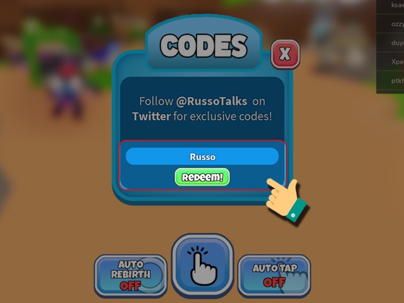 Nhập code bạn có