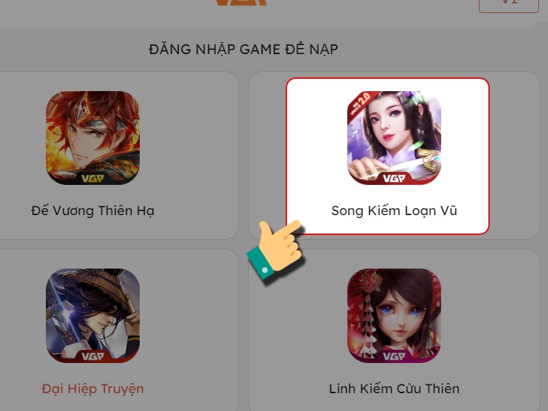 Chọn game Song Kiếm Loạn Vũ