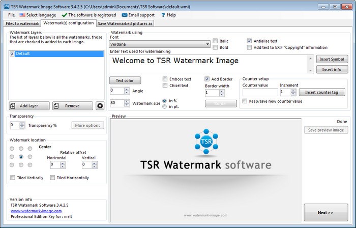 TSR Watermark Image Software Pro