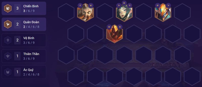 Đội h&igrave;nh giai đoạn đầu trận