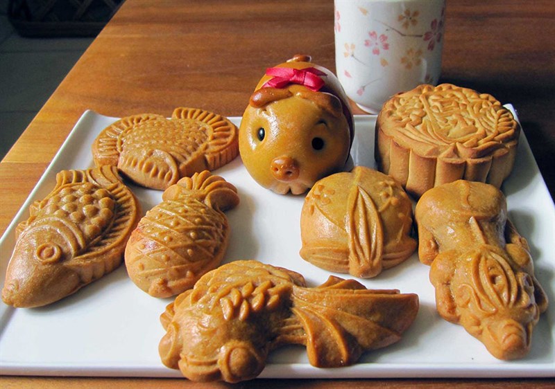 Bánh trung thu nhiều hình dạng