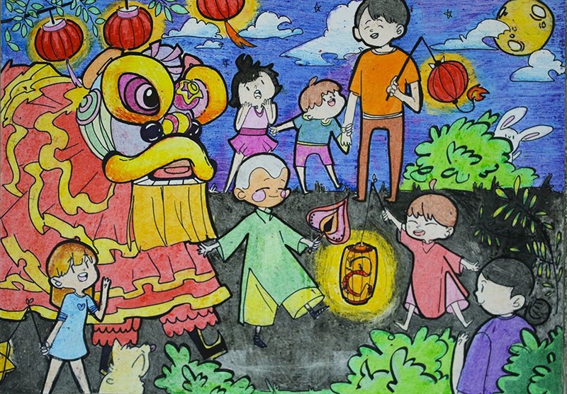 Ảnh chế đêm trung thu vui vẻ