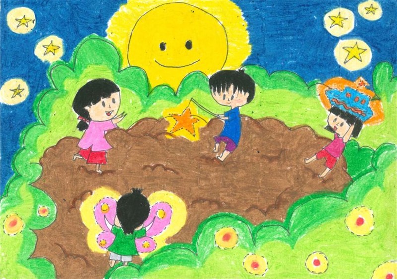 Ảnh chế đêm trung thu nhiều màu sắc