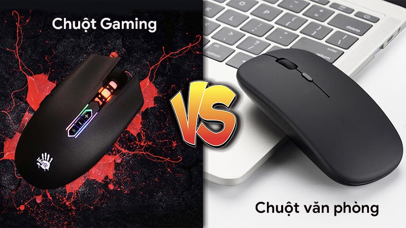 Chuột gaming kh&aacute;c g&igrave; chuột văn ph&ograve;ng