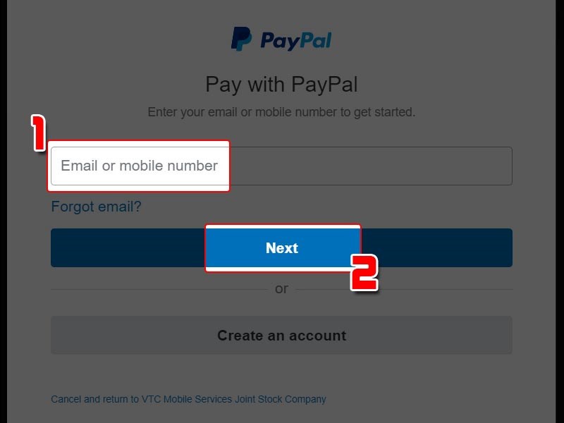 Ho&agrave;n th&agrave;nh nạp