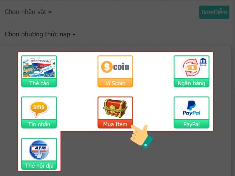 Chọn phương thức thanh to&aacute;n