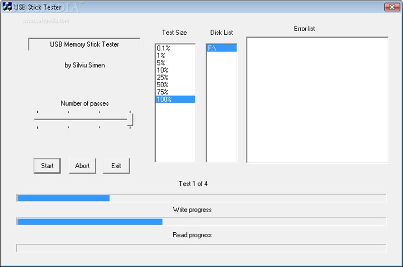 USB Memory Stick Tester