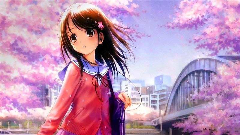 100 Hình nền ảnh Anime nữ cute girl dễ thương máy tính điện thoại
