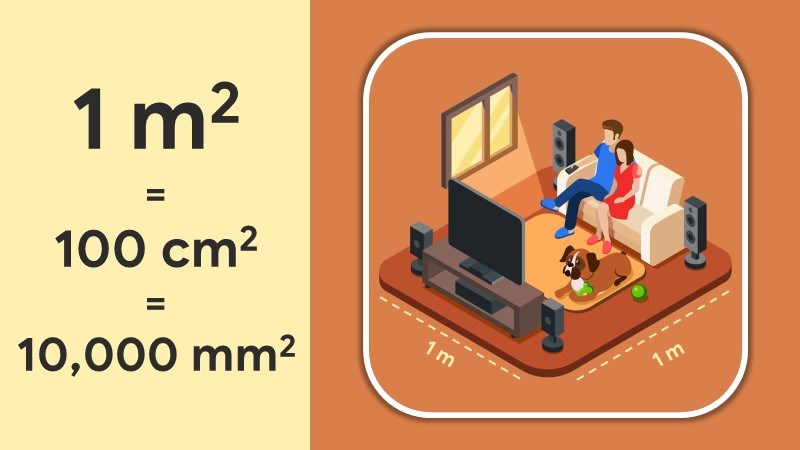Đơn vị mét vuông (m2)