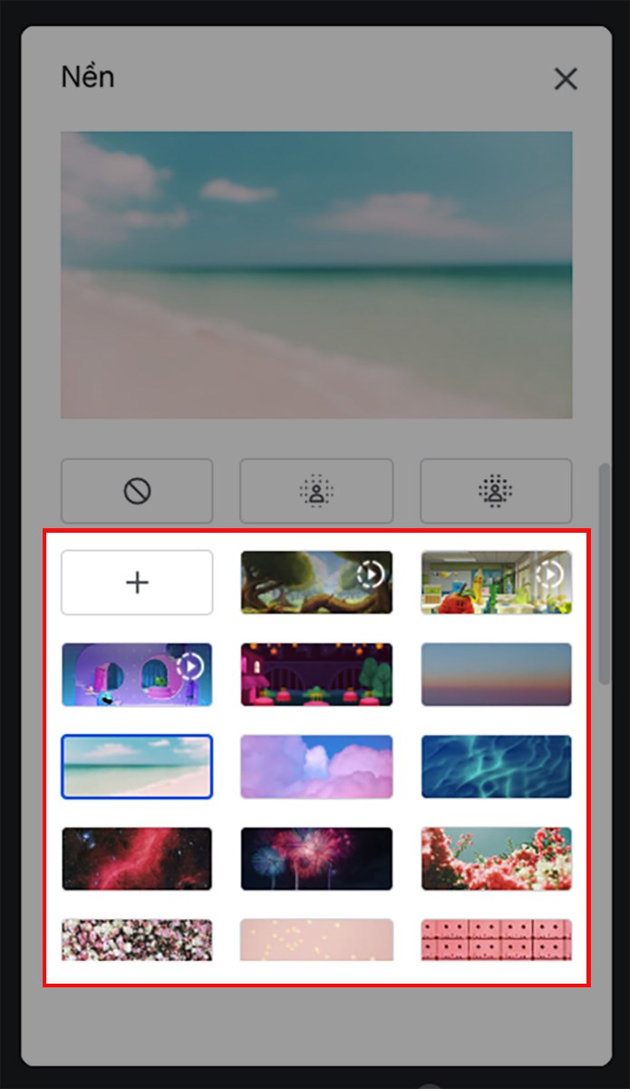 Cách thay đổi nền hiệu ứng Google Meet trên điện thoại máy tính