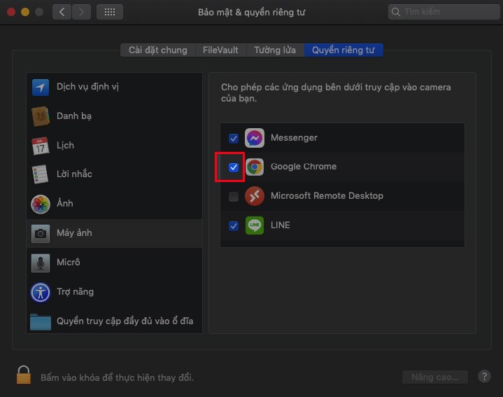 Nhấn dấu t&iacute;ch v&agrave;o &ocirc; vu&ocirc;ng b&ecirc;n phải Google Chrome hoặc Firefox