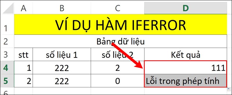 Nhấn&nbsp;Enter&nbsp;để hiển thị kết quả.