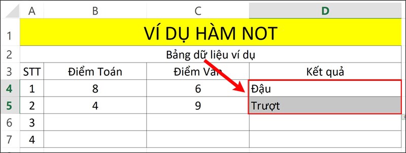 Nhấn&nbsp;Enter&nbsp;để hiển thị kết quả.