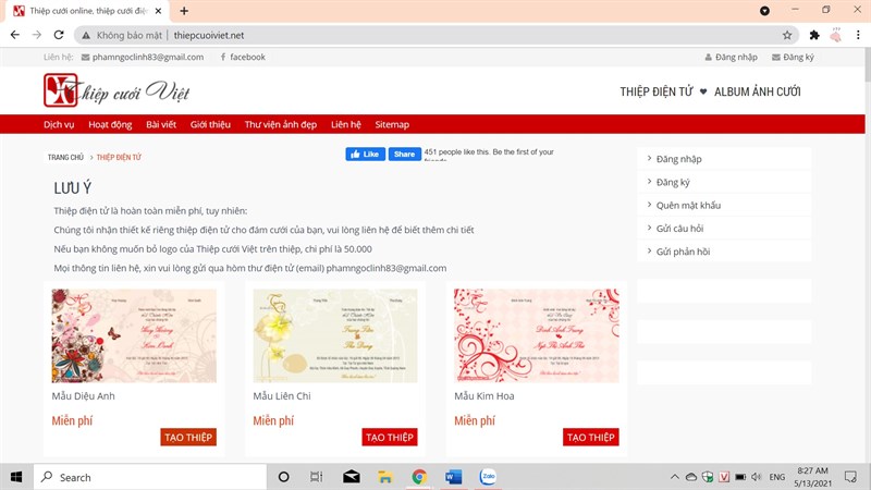 TOP 9 website thiết kế thiệp cưới online miễn phí, đẹp, ấn tượng